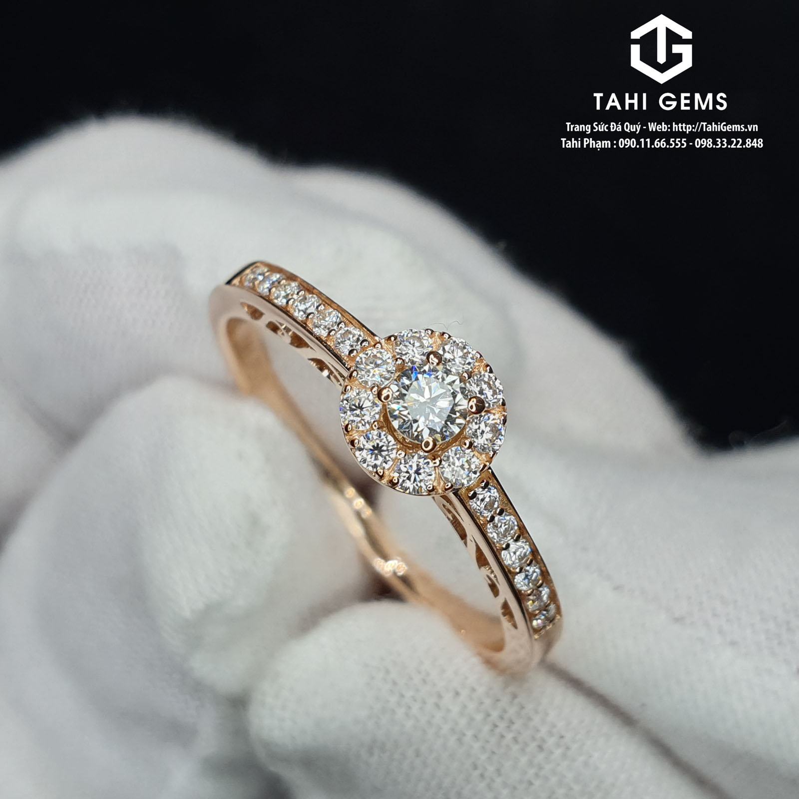 Review một số nhẫn kim cương dưới 10 triệu đẹp tại Tahigems
