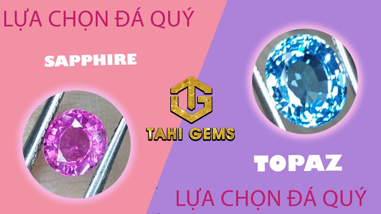 Chọn Pink Sapphire và Topaz làm nhẫn trang sức cho 2 khách hàng TahiGems