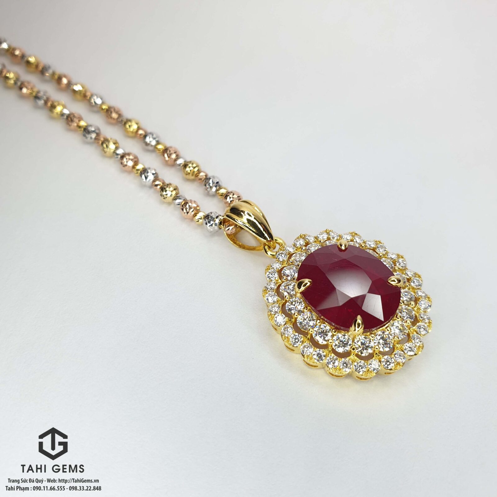 Mặt dây chuyền đá quý Ruby – Tahi 6754