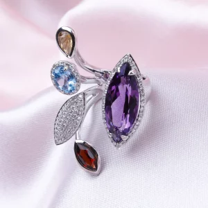 Tahi 410 - Nhẫn nữ Symphony of Gems – Bản Hòa Ca Đá Quý Trên Đôi Tay Bạn