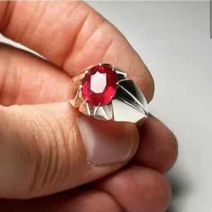 Tahi 352 - Nhẫn nam Huyết Tâm – Ruby Giáp Sĩ
