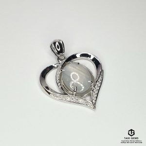 Mặt dây trái tim đá quý Sapphire - Tahi 7366
