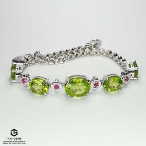 Lắc tay đá quý Peridot - Tahi 7378