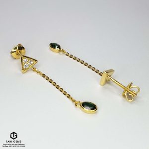 Đôi bông tai đá quý Tourmaline - Tahi 7385