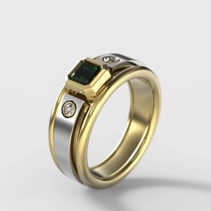 Tahi 347 - Nhẫn nam  Emerald Rex (Vương Giả Xanh)