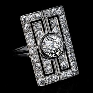 Tahi 405 - Nhẫn nữ Art Deco Kim Cương - Diamond Symphony