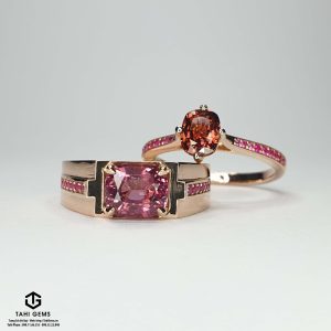 Đôi nhẫn cưới Spinel - Tahi 7412