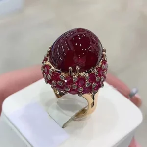 Tahi 418 - Vẻ Đẹp Vương Giả Trong Chiếc Nhẫn Ruby Đỏ Rực