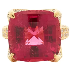 Tahi 465 - Nhẫn Tourmaline Hồng Lớn - Khi Tinh Tế Gặp Quyến Rũ