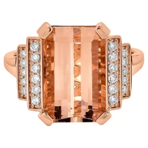 Tahi 482 - Vẻ Đẹp Ngọt Ngào - Nhẫn Morganite & Kim Cương Vàng Hồng