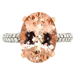 Tahi 488 - Ngàn Sao Hội Tụ - Nhẫn Morganite & Đai Kim Cương Lấp Lánh