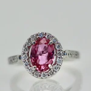 Tahi 492 - Nhẫn Nữ Sapphire & Kim Cương Giác Cắt Phối Hợp