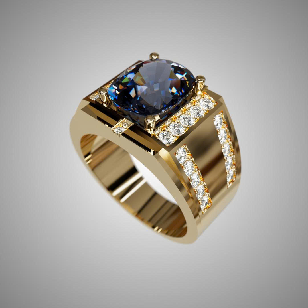 Nhẫn nam Topaz - Tahi 7429
