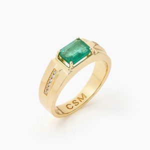 Nhẫn nam Ngọc lục bảo - Tahi 7240