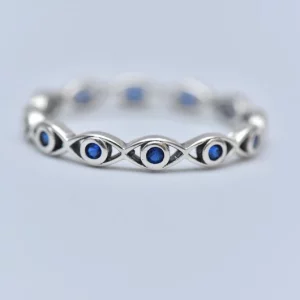 Tahi 520 - Nhẫn Sapphire Vòng Tròn Bảo Vệ