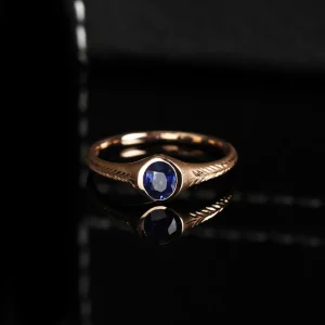 Tahi 524 - Chiếc Nhẫn Sapphire Xanh Thẳm