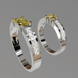Nhẫn cưới đá quý Sapphire - Tahi 7456