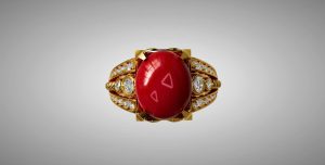 Nhẫn nam đá quý Ruby - Tahi 7466