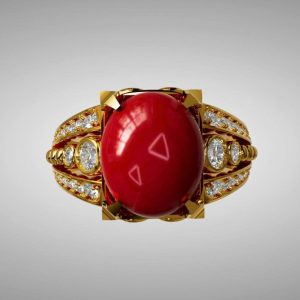 Nhẫn nam đá quý Ruby - Tahi 7466