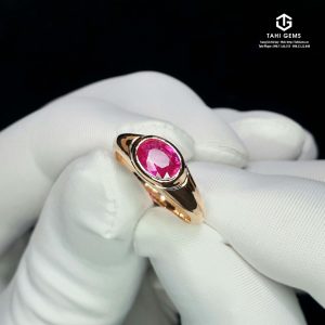 Nhẫn nam đá quý Ruby sao - Tahi 7514