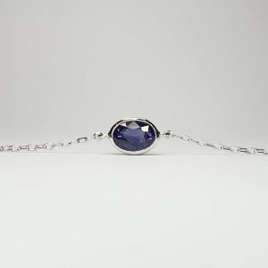 Mặt dây chuyền đá quý Sapphire xanh - Tahi 7479