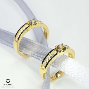 Đôi nhẫn cưới Sapphire - Tahi 7499