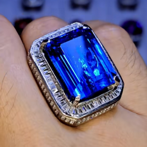 Tahi 431 - Nhẫn nam Blue Topaz