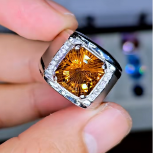 Tahi 433 - Nhẫn nam Sapphire - Viên minh châu Hoàng gia
