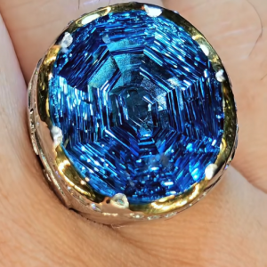 Tahi 469 - Nhẫn Topaz Sắc Xanh Thanh Tịnh