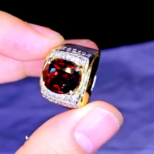 Tahi 438 - Nhẫn nam Ruby Red