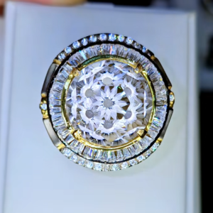 Tahi 411 - Nhẫn nam Topaz trắng