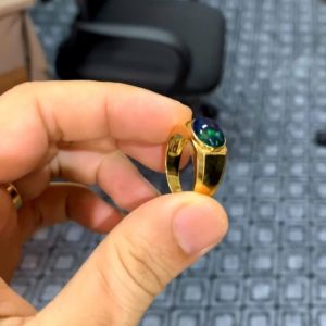 Nhẫn nam đá quý Sapphire đen sao - Tahi 7532