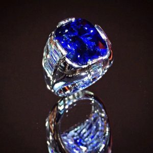 Tahi 502 - Nhẫn nam đá quý lớn Sapphire xanh lam