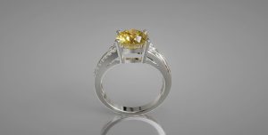 Nhẫn nữ đá quý Sapphire vàng - Tahi 7524