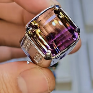 Tahi 533 - Nhẫn Nam Đá Tím Đa Sắc