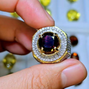 Tahi 546 - Nhẫn nam đá quý Ruby quyền năng