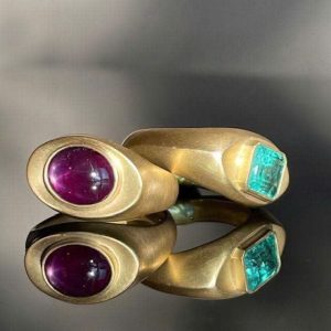 Tahi 504 - Nhẫn nam Ruby & Emerald