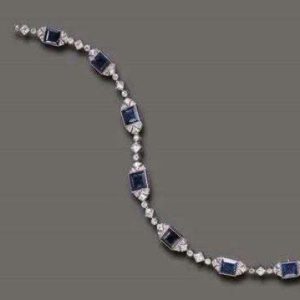 Tahi 376 - Lắc tay đá Sapphire & Kim cương