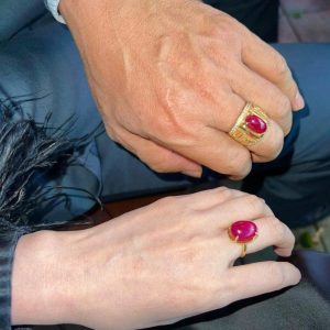 Tahi 516 - Nhẫn nam & nữ đá Ruby oval