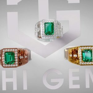 Nhẫn nam đá quý Ngọc lục bảo - Tahi 7517