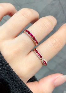 Tahi 457 - Nhẫn nữ đá quý Benzel Ruby