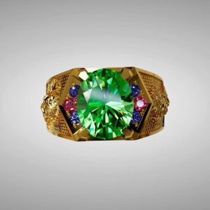 Nhẫn nam Victory đá quý Sapphire - Tahi 7573