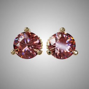 Bông tai đá quý Garnet - Tahi 7575