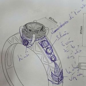 Nhẫn nam đá quý Sapphire - Tahi 7592