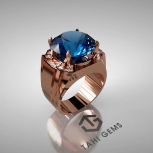 Nhẫn nam đá quý Topaz - Tahi 7591