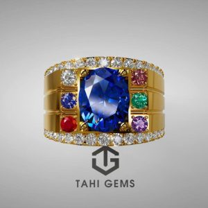 Nhẫn nam đá quý Sapphire - tahi 7593