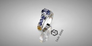Nhẫn nam đá quý Sapphire - Tahi 7592
