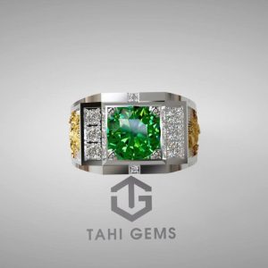 Nhẫn nam đá quý Peridot - Tahi 7612