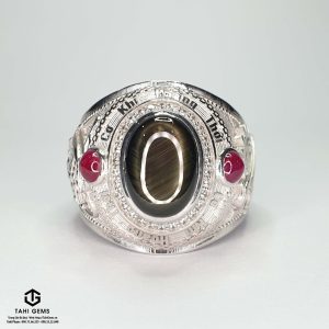 Nhẫn nam Sapphire đen sao - Tahi 7635