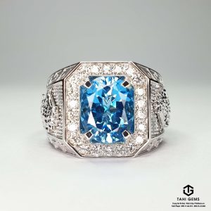 Nhẫn nam đá quý Topaz - Tahi 7639